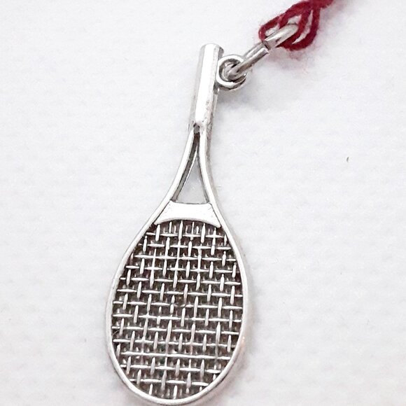 NEW Sterling Silver Racquet Charm .4 grams - Picture 6 of 6